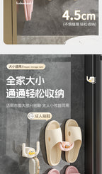 Bathroom Slipper Rack Punch-Free Bathroom Hanging Shoe Storage Fantastic Toilet Wall Slippers Rack Drain Hook 