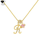Hot-Selling Dopamine 26 English Letter Necklace Sweet Girl Accessories Light Luxury High-End Feel 