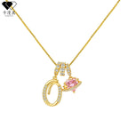 Hot-Selling Dopamine 26 English Letter Necklace Sweet Girl Accessories Light Luxury High-End Feel 
