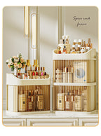 New Makeup Box Cosmetic Storage Box Drawer Desktop Storage Cabinet Dressing Table Miscellaneous Storage Box Large Capacity 