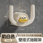 Bathroom Slipper Rack Punch-Free Bathroom Hanging Shoe Storage Fantastic Toilet Wall Slippers Rack Drain Hook 