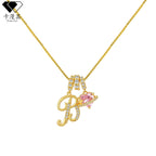 Hot-Selling Dopamine 26 English Letter Necklace Sweet Girl Accessories Light Luxury High-End Feel 