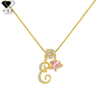 Hot-Selling Dopamine 26 English Letter Necklace Sweet Girl Accessories Light Luxury High-End Feel 