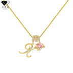 Hot-Selling Dopamine 26 English Letter Necklace Sweet Girl Accessories Light Luxury High-End Feel 