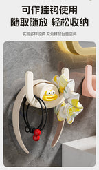 Bathroom Slipper Rack Punch-Free Bathroom Hanging Shoe Storage Fantastic Toilet Wall Slippers Rack Drain Hook 