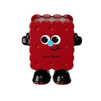 Large Capacity Household Storage Bin for Bedroom and Living Room, Cartoon Flip Lid Trash Can, Press Wheel Sanitary Bin 