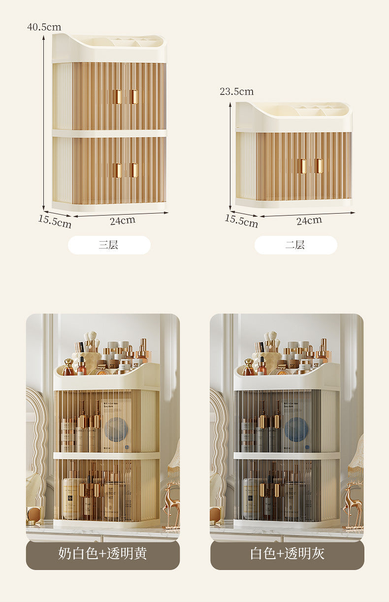 New Makeup Box Cosmetic Storage Box Drawer Desktop Storage Cabinet Dressing Table Miscellaneous Storage Box Large Capacity 