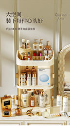 New Makeup Box Cosmetic Storage Box Drawer Desktop Storage Cabinet Dressing Table Miscellaneous Storage Box Large Capacity 