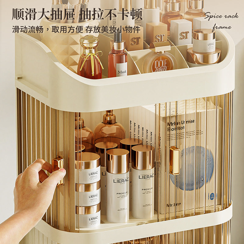 New Makeup Box Cosmetic Storage Box Drawer Desktop Storage Cabinet Dressing Table Miscellaneous Storage Box Large Capacity 