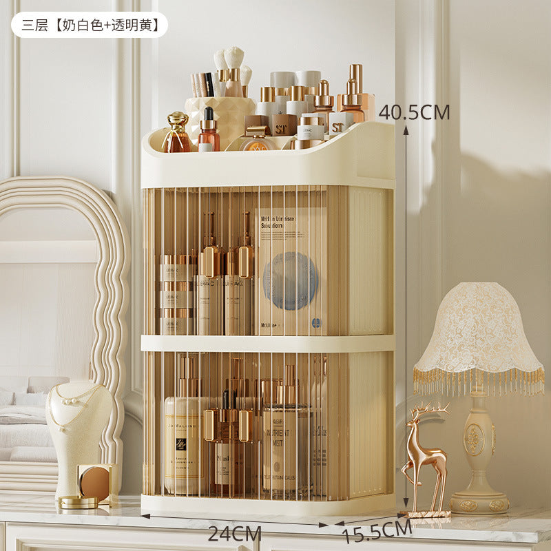 New Makeup Box Cosmetic Storage Box Drawer Desktop Storage Cabinet Dressing Table Miscellaneous Storage Box Large Capacity 