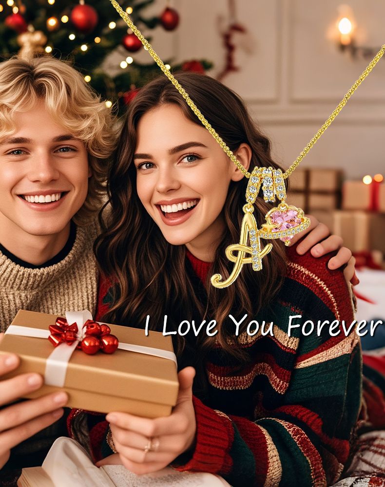 Hot-Selling Dopamine 26 English Letter Necklace Sweet Girl Accessories Light Luxury High-End Feel 