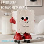 Large Capacity Household Storage Bin for Bedroom and Living Room, Cartoon Flip Lid Trash Can, Press Wheel Sanitary Bin 